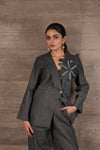 Flora Blazer - Earthy Grey