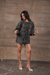 All Eyes Shirt - Earthy Blue