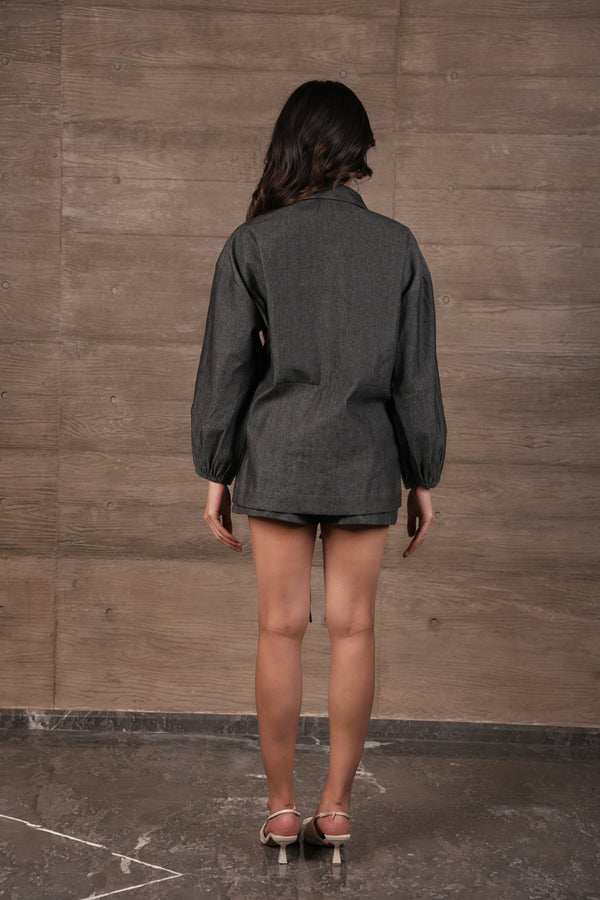 All Eyes Shirt - Earthy Grey