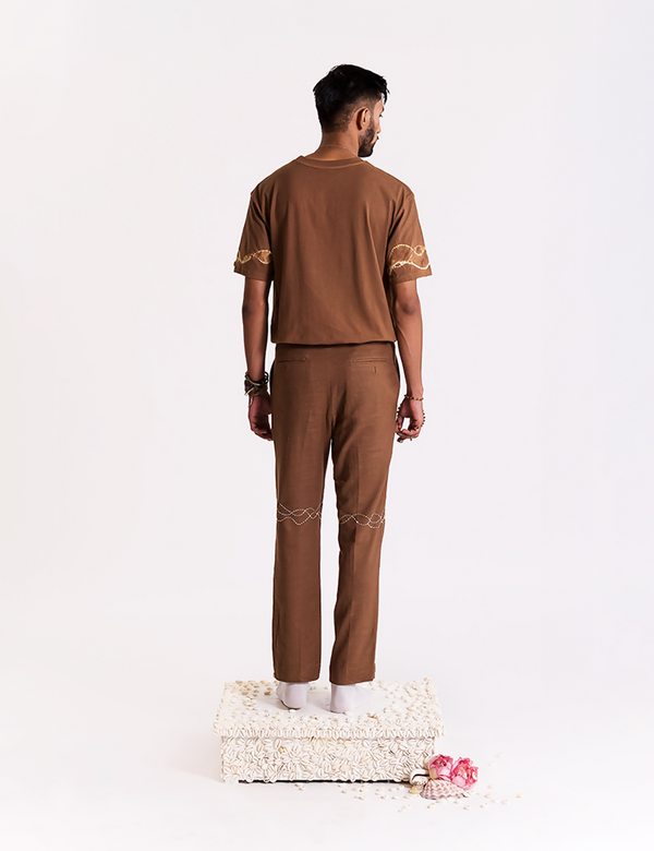 Airavat Shibori T-shirt - Brown