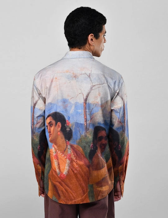 Shakuntala by Raja Ravi Varma - luxury shirts men