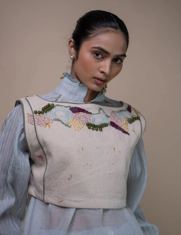 Meadows Reversible Tie-Up Blouse