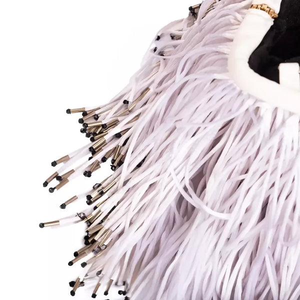 AMARA FRINGE White Silver