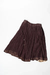 Gathered Skirt Brown