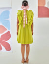 Lemon Short Ruffled Dress