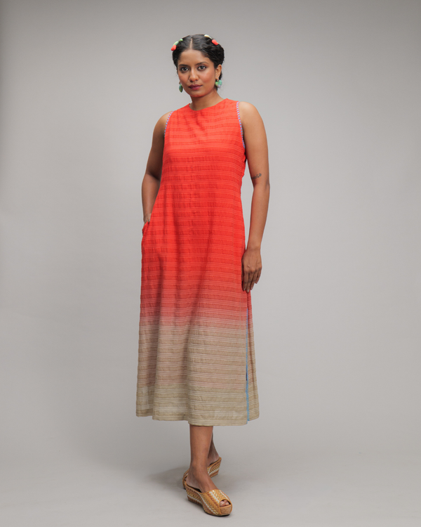 Belisantha Coral Ombre Shift Dress