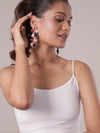 Dual Tone drop Earrings