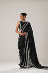 Black Patti Saree