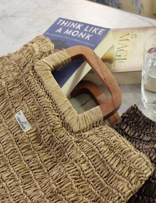Raffia Natural Tote