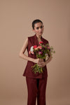 Merlot Half Blazer