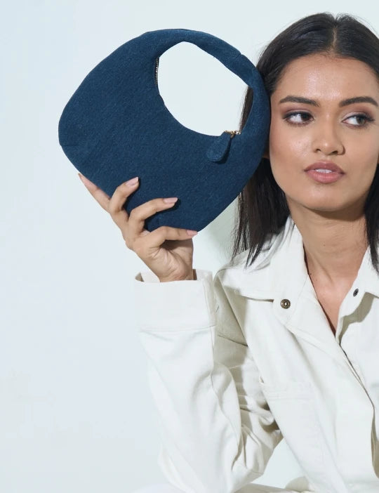 Zain Mini Hobo - Denim