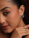 Soft Knot Earrings - Silver