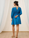 Cobalt Blue Short Cold Shoulder Dress