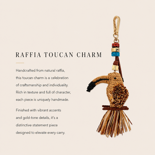 Raffia Toucan Charm