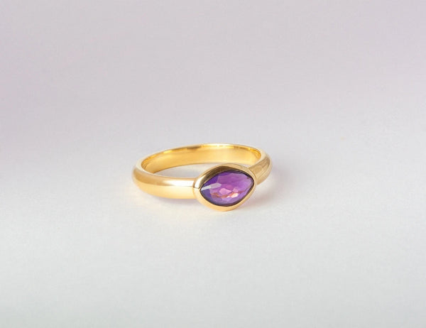 Amethyst 1 Stone Ring