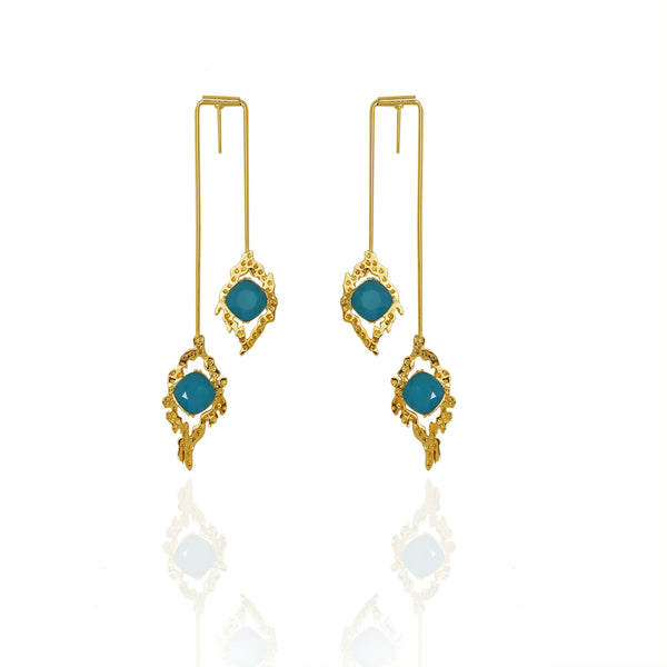 Athena Earrings- Blue