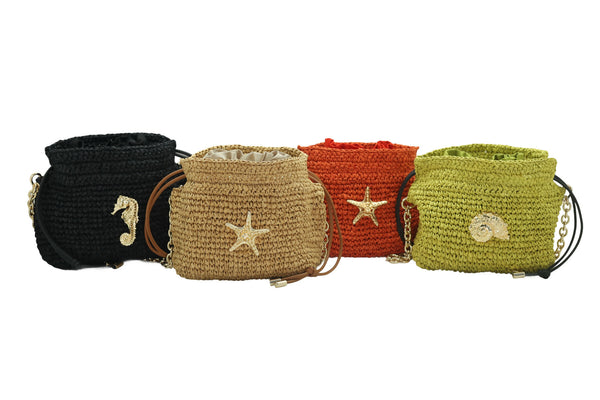 Raffia Bucket Bag