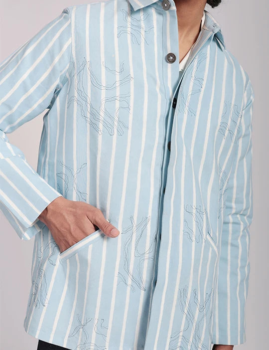 Sapphire Horizon Shacket