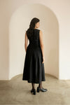 Ebony Black Midi Dress