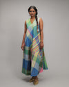 Lucia Multicolor Checks A-Line Dress