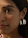 melt hoops - silver