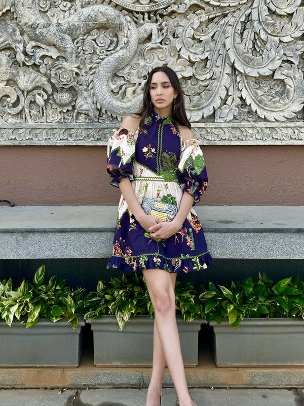 Mallorca Puff Sleeve Dress