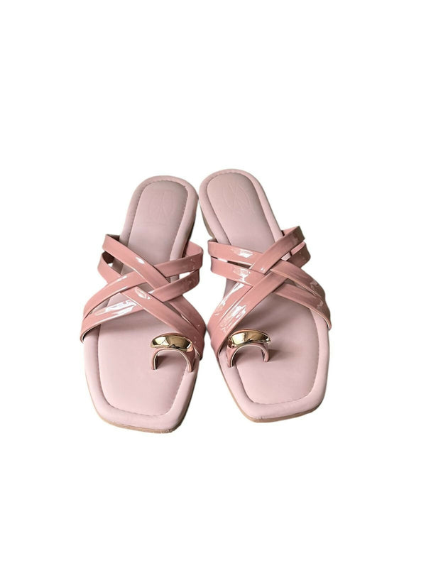 Rosé Pop Toe Rings Slip-Ons