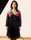 Abstract Black short Dress