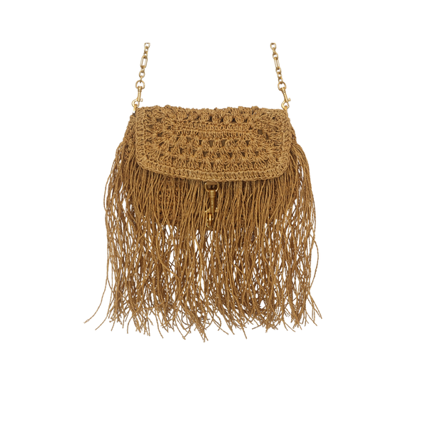Raffia Crossbody - Natural