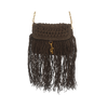 Raffia Crossbody - Coffee Brown