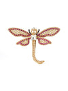 Pink Dragonfly Brooch