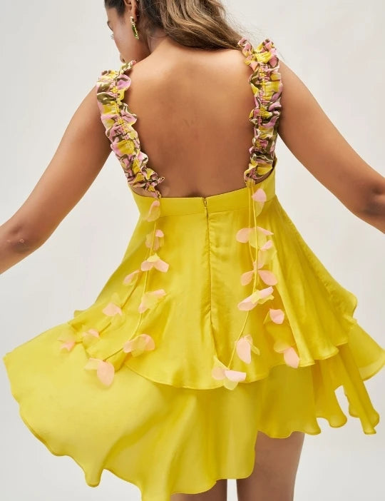 Gala Satin Mini Dress