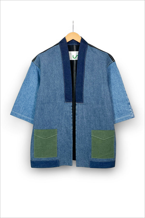 Un Denim - Upcycled Denim Kimono Jacket | 181