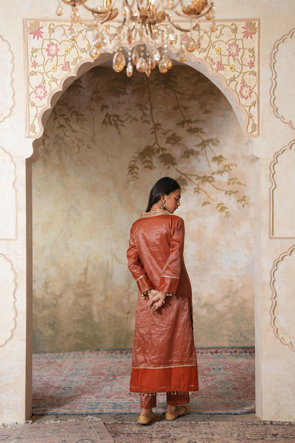 Zangi Gota Kurta Set With Dupatta