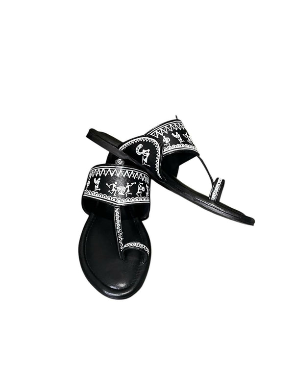 Warli Heritage Kolhapuri Sandals