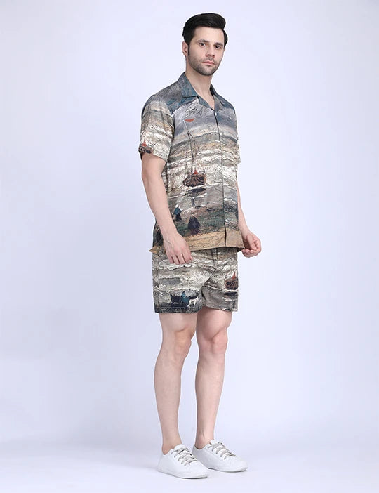 Les Saintes Maires by Vincent Van Gogh Luxury Coord Set for Men
