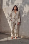 Live Leafy Khadi Jacket & Pants