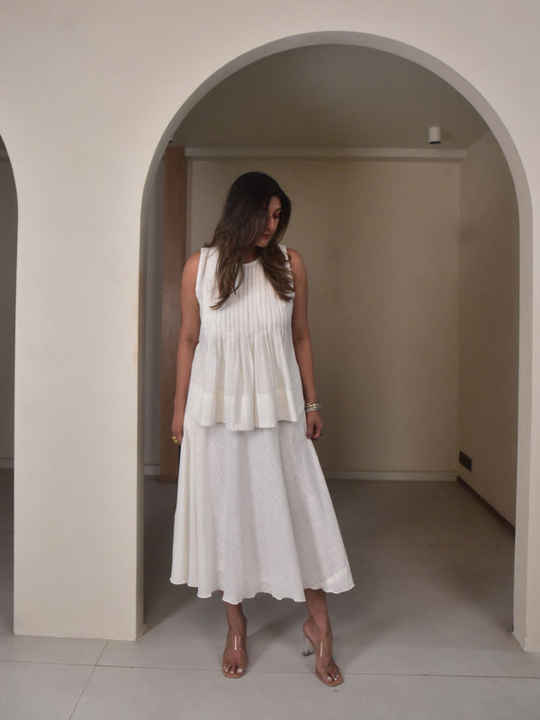 Luna Pintuck Top