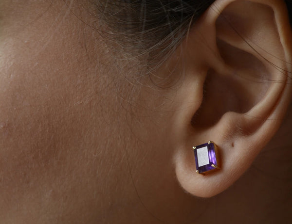 Amethyst big Drop Earrings