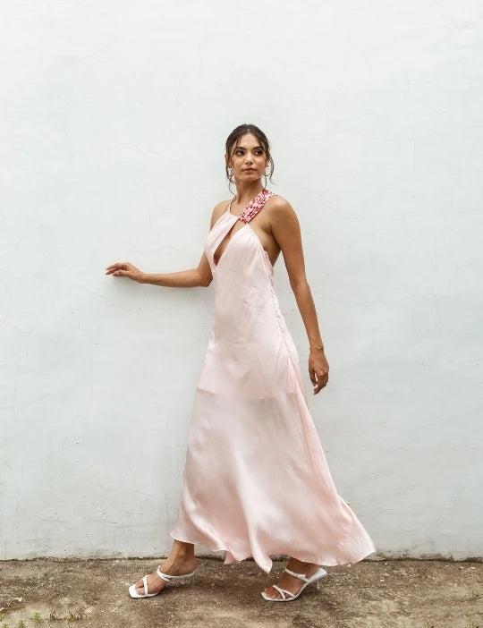 Silvia Maxi Asymmetrical Dress