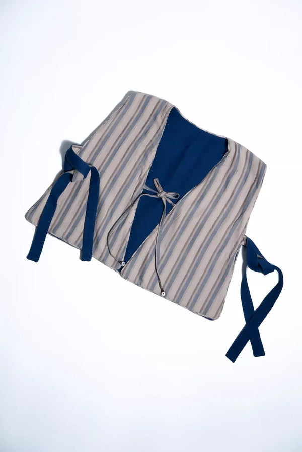 Reversible Bib- Mineral Blue