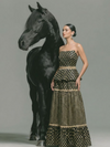 Azura Off Shoulder Lehenga Set - black