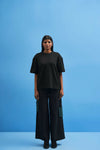 Black Shoji Patch Work T-Shirt