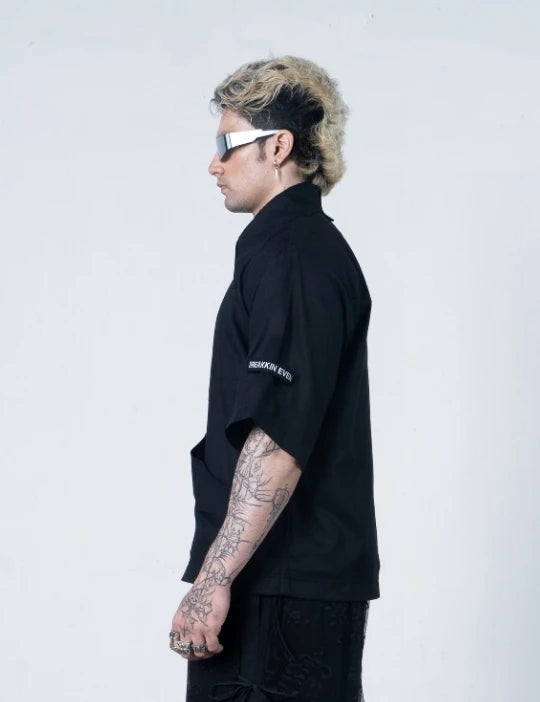 Spider-Web Collar Shirt