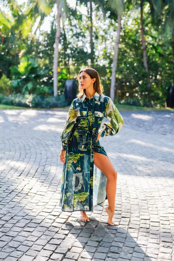 Earth Shirt dress
