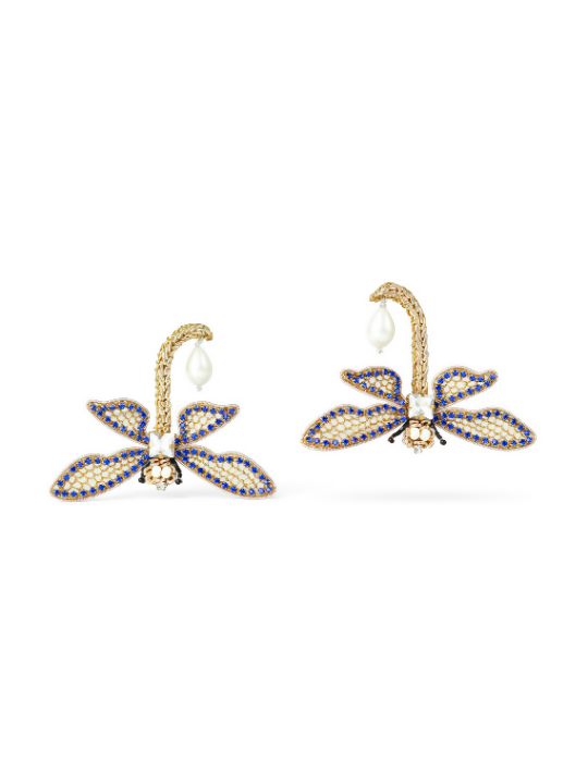 Blue Dragonfly Earrings