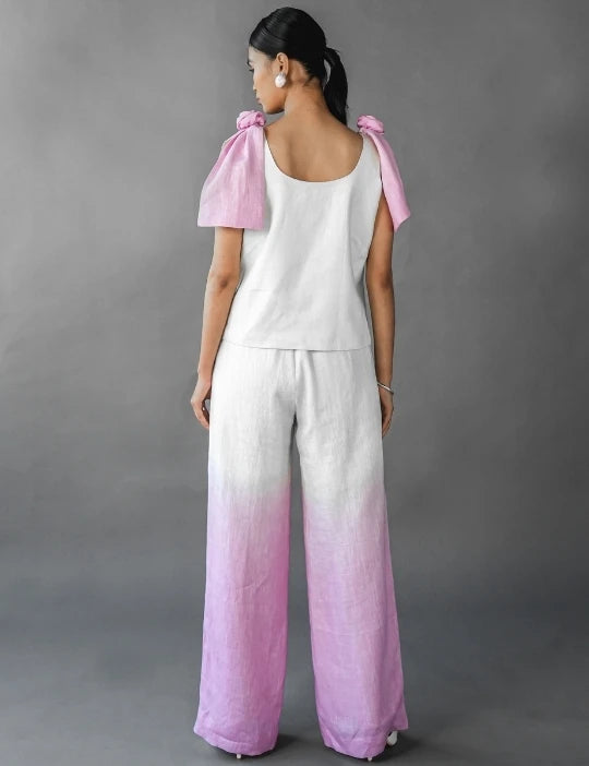 3D Flower Top With Shaded Pant