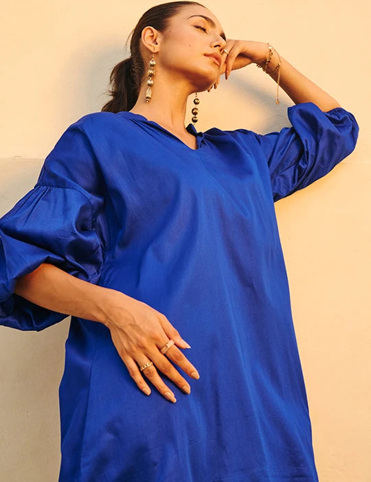 Blue Short Party Dress