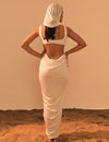 Poe Satin Drape Dress
