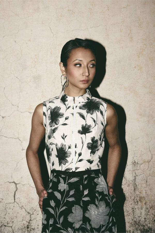 ATBW AN Bloom Crop Top with Floral Organza Pants - image 7
